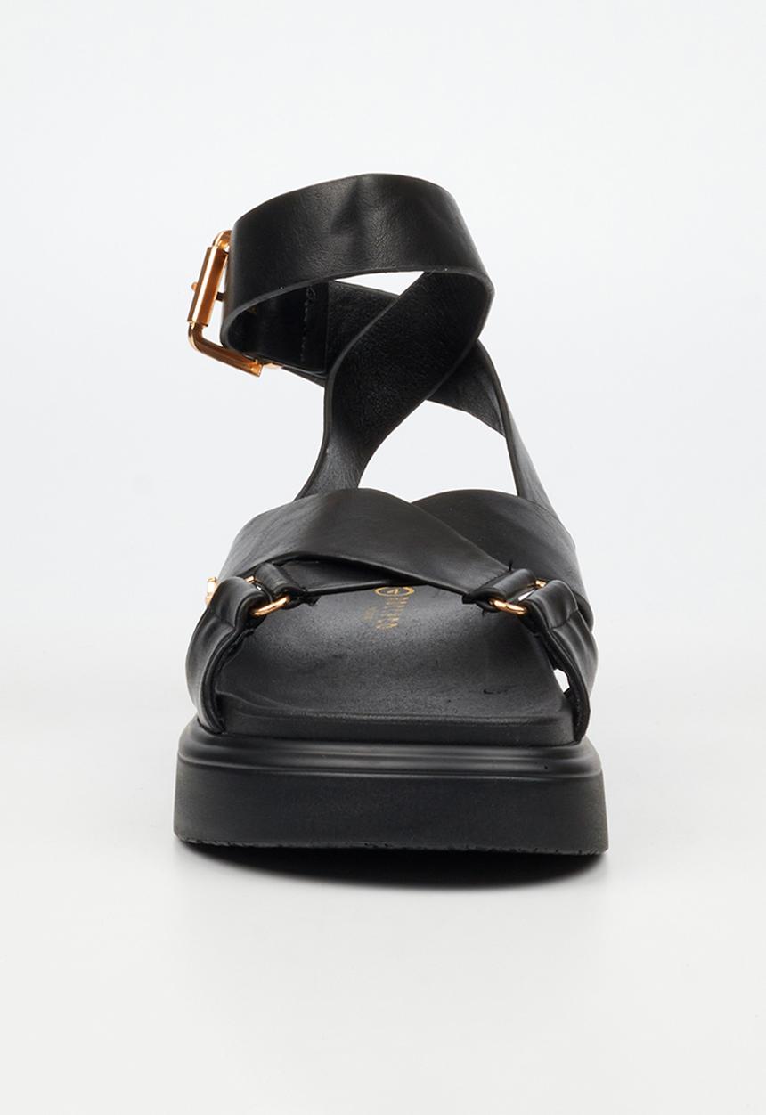 Rock & Co - Absolut 9 cross-over chunky sandal - black