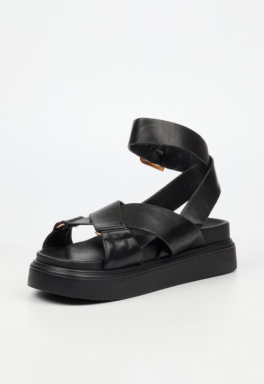 Rock & Co - Absolut 9 cross-over chunky sandal - black