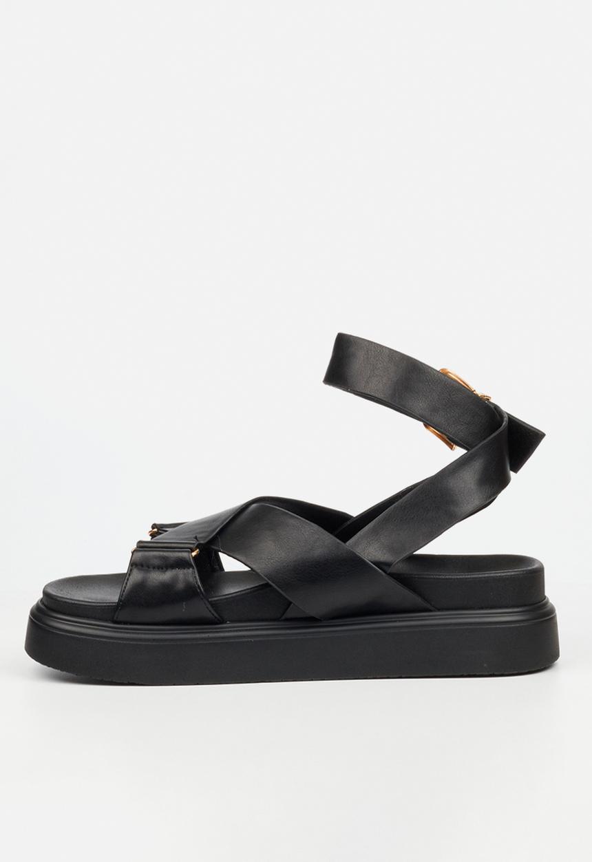Rock & Co - Absolut 9 cross-over chunky sandal - black