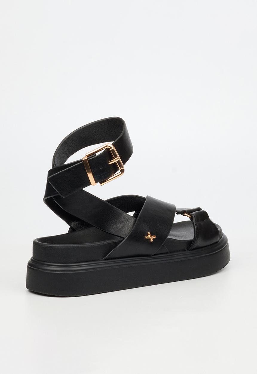 Rock & Co - Absolut 9 cross-over chunky sandal - black