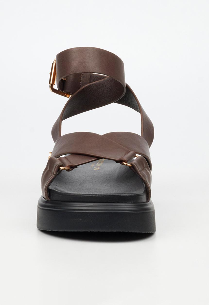 Rock & Co - Absolut 9 cross-over chunky sandal - chocolate
