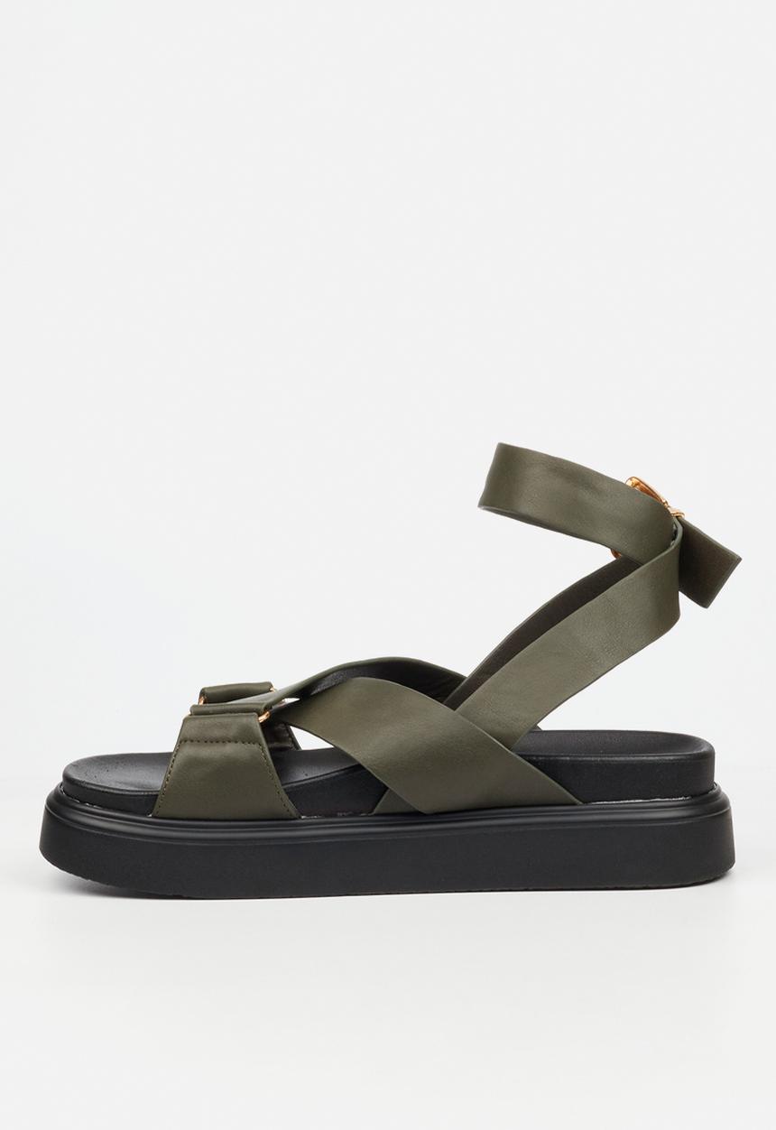 Rock & Co - Absolut 9 cross-over chunky sandal - green