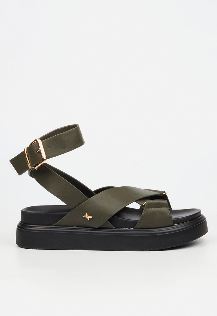 Rock & Co - Absolut 9 cross-over chunky sandal - green
