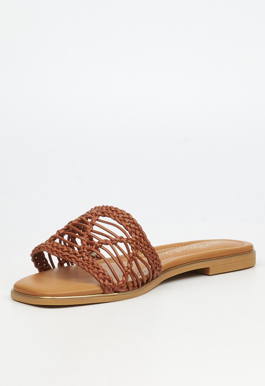 Miss Black - Elaine 3 macrame sandal - tan