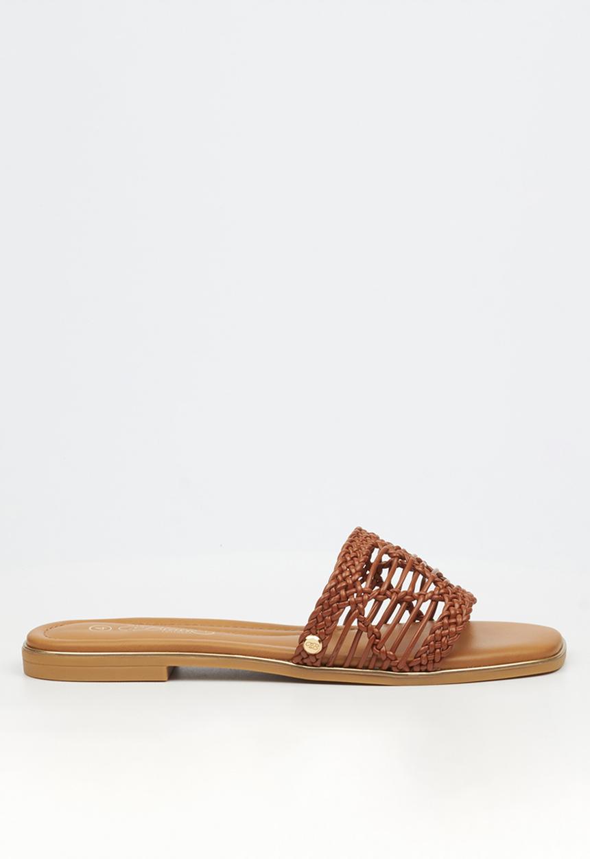Miss Black - Elaine 3 macrame sandal - tan