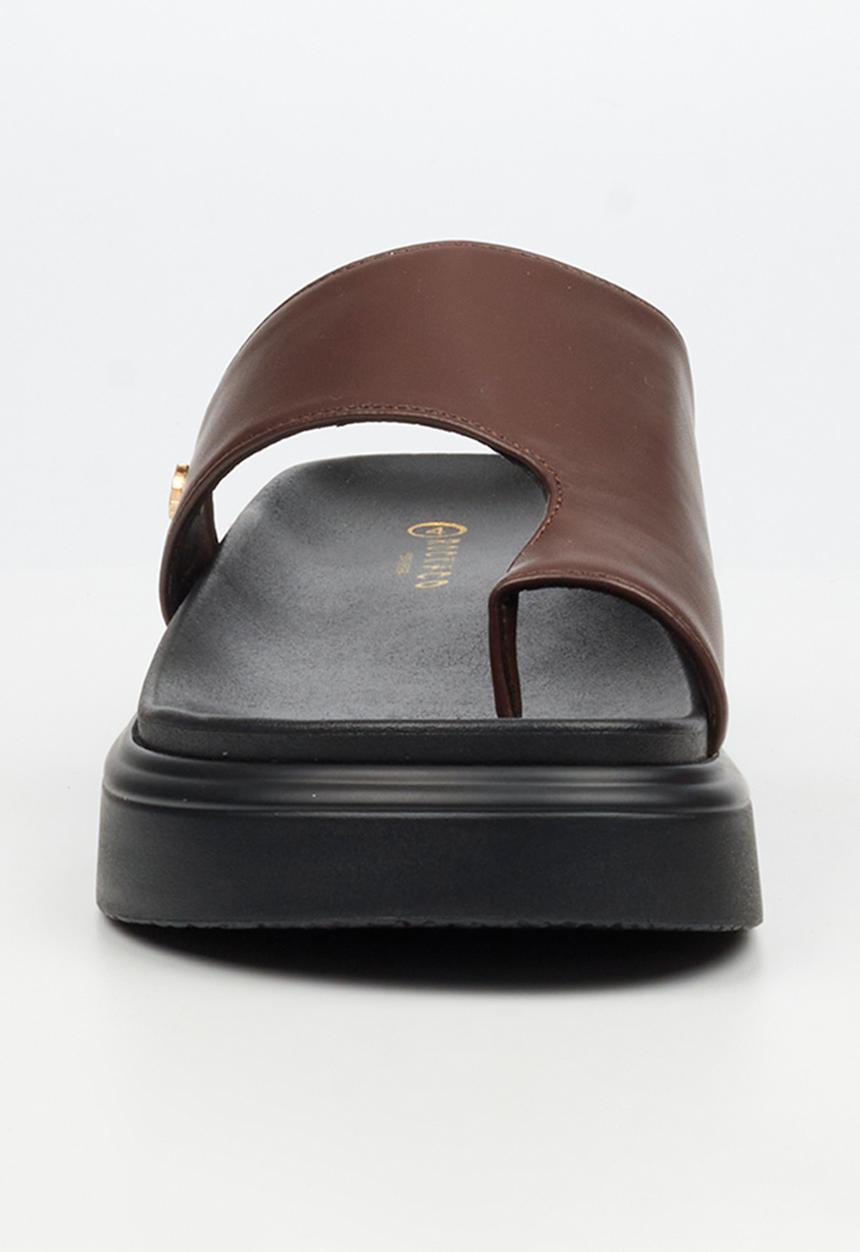 Rock & Co - Absolut 14 toe loop chunky sandal - chocolate