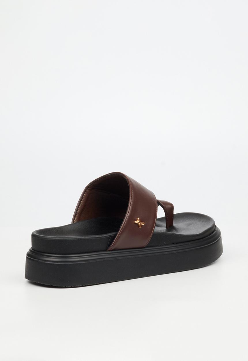 Rock & Co - Absolut 14 toe loop chunky sandal - chocolate
