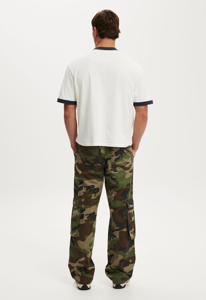 Cotton On - Baggy Cargo Pant - Jungle Camo