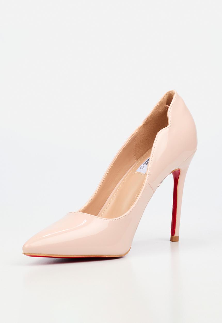 Miss Black - Lola 1 classic scallop heel - pink
