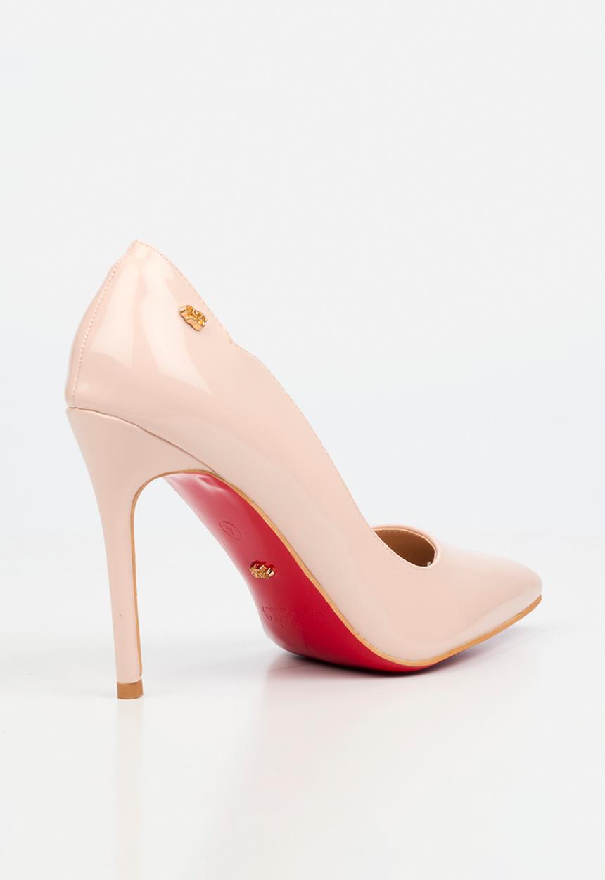 Miss Black - Lola 1 classic scallop heel - pink