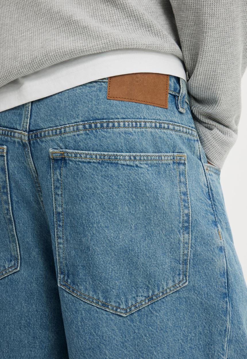 Cotton On - Super Baggy Jort-Stealers Blue
