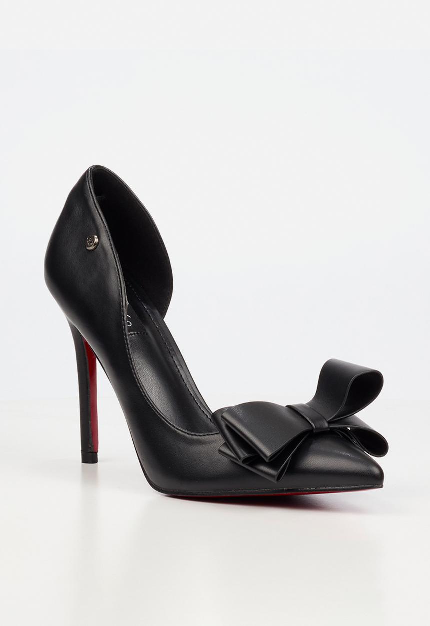Miss Black - Lola 76 bow heel - black