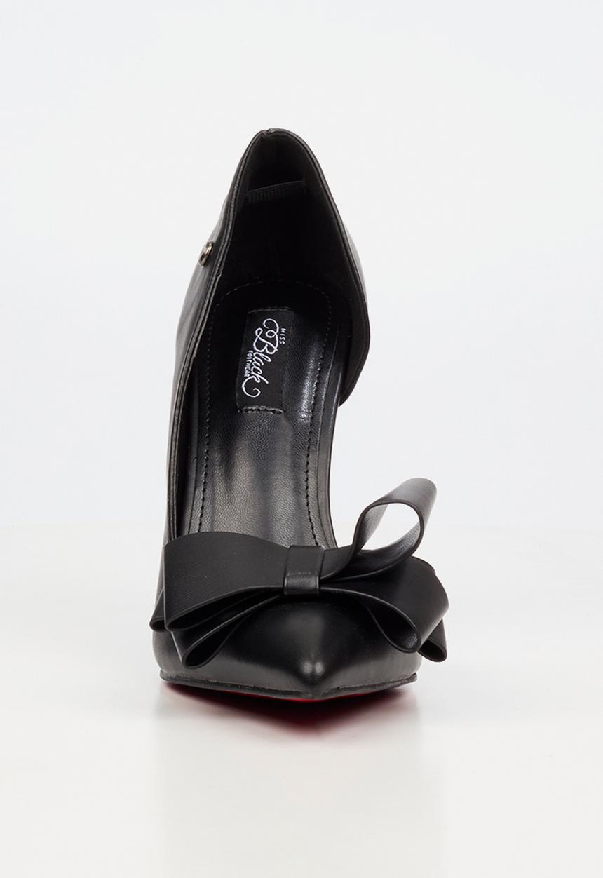 Miss Black - Lola 76 bow heel - black