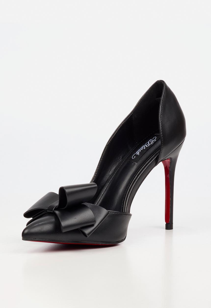 Miss Black - Lola 76 bow heel - black