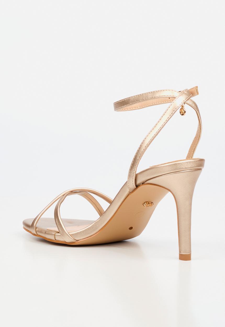 Miss Black - Nelly 1 classic ankle-strap heel - champagne