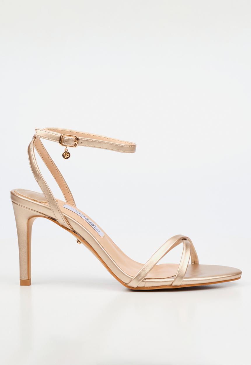 Miss Black - Nelly 1 classic ankle-strap heel - champagne