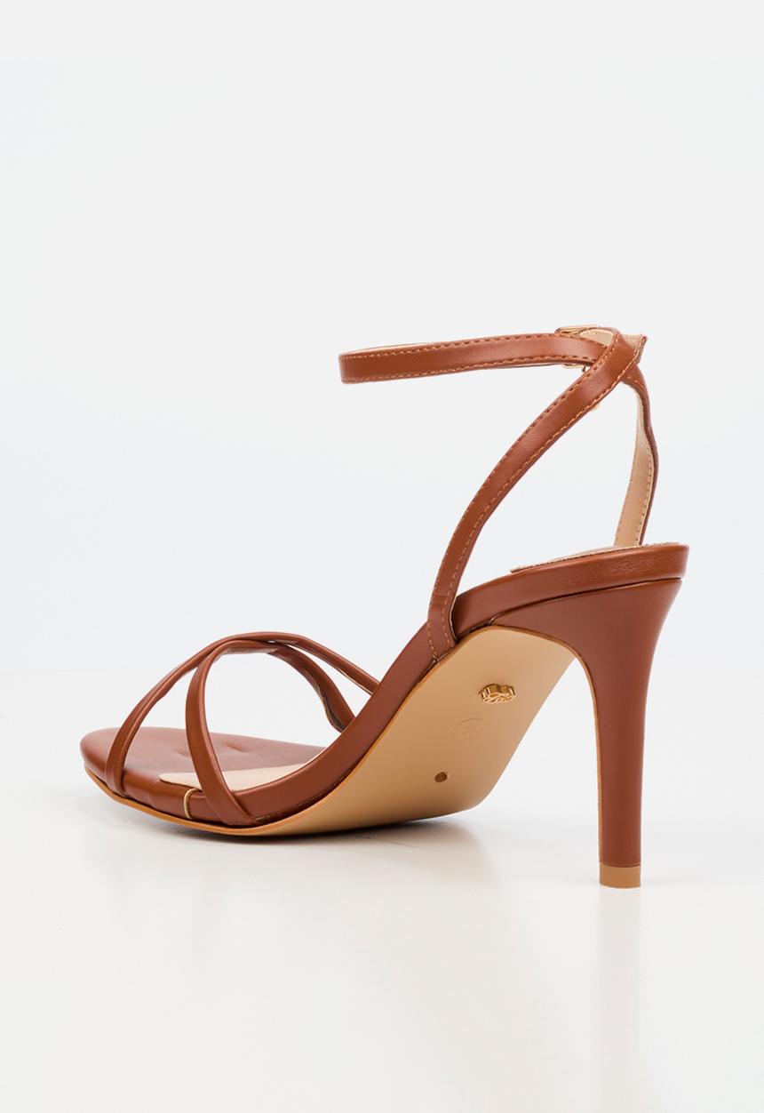 Miss Black - Nelly 1 classic ankle-strap heel - tan