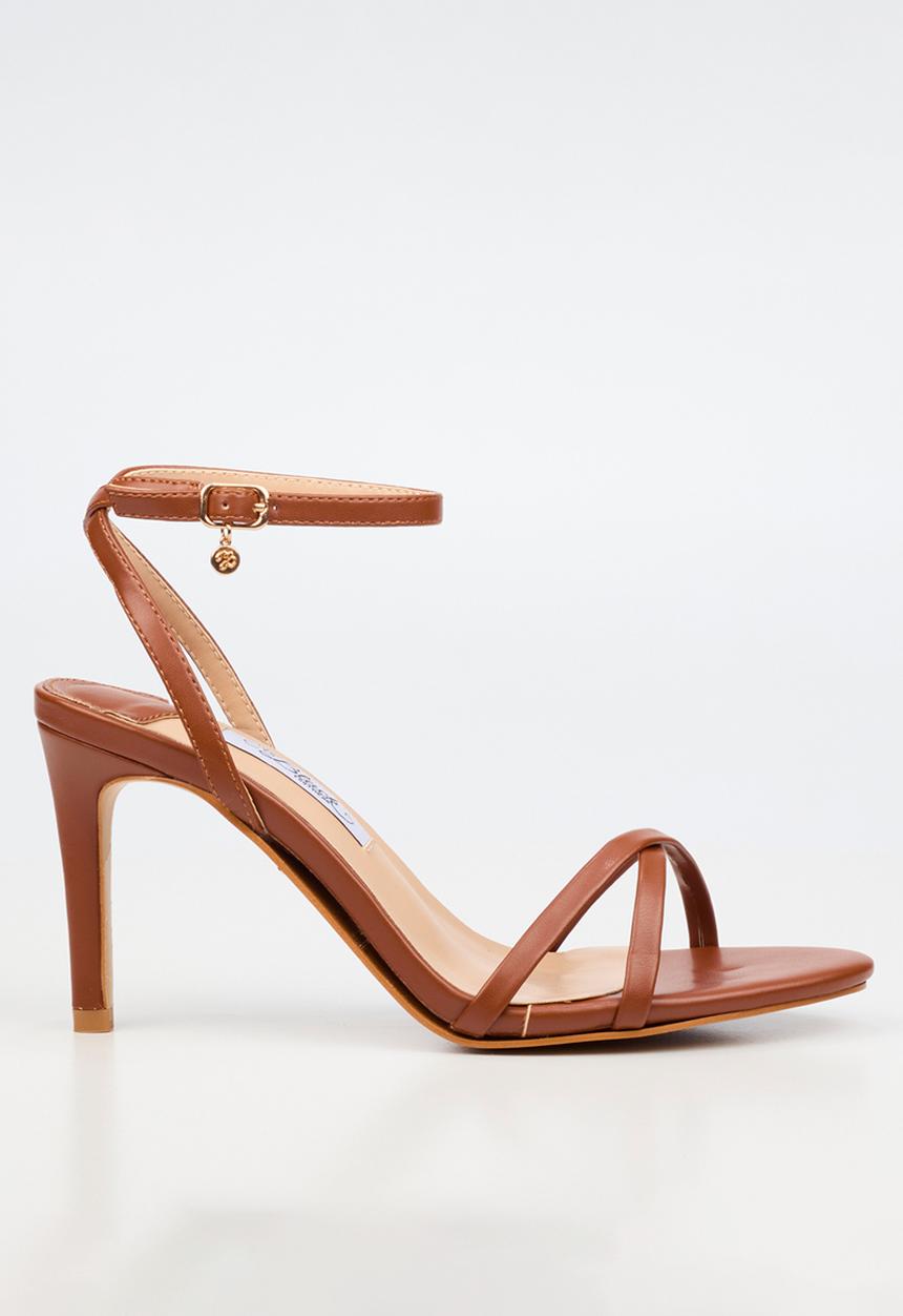 Miss Black - Nelly 1 classic ankle-strap heel - tan