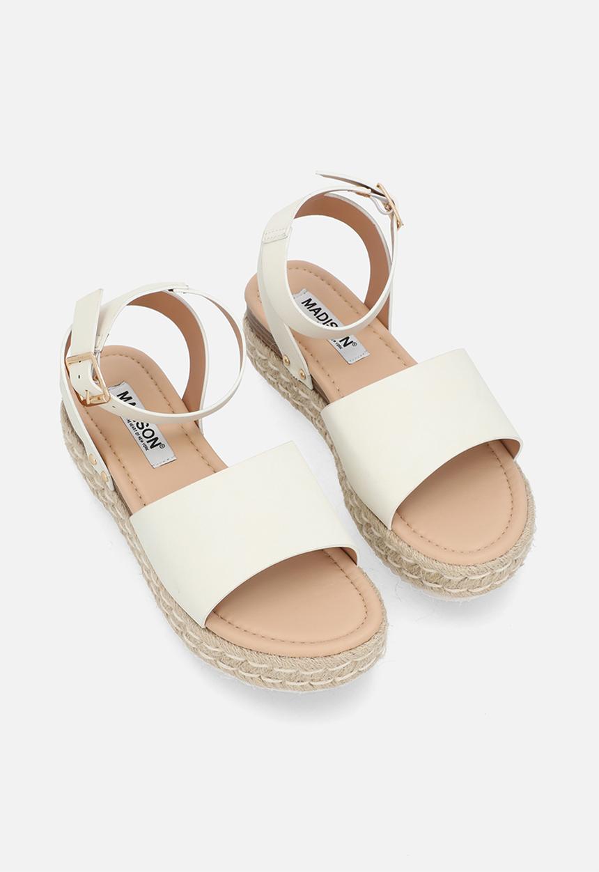 Madison® - Catherine sleek 2 ankle strap - white