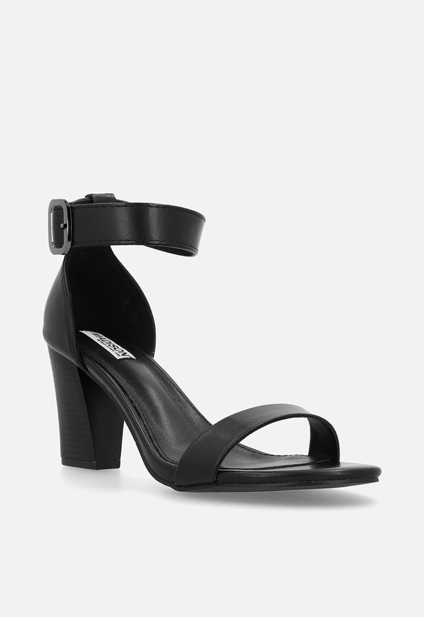 Madison® - Allan 5 open toe ankle strap - black