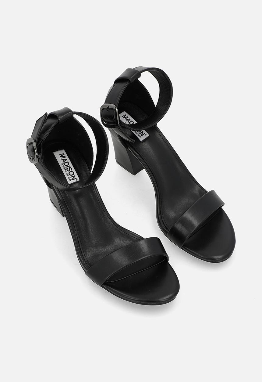Madison® - Allan 5 open toe ankle strap - black
