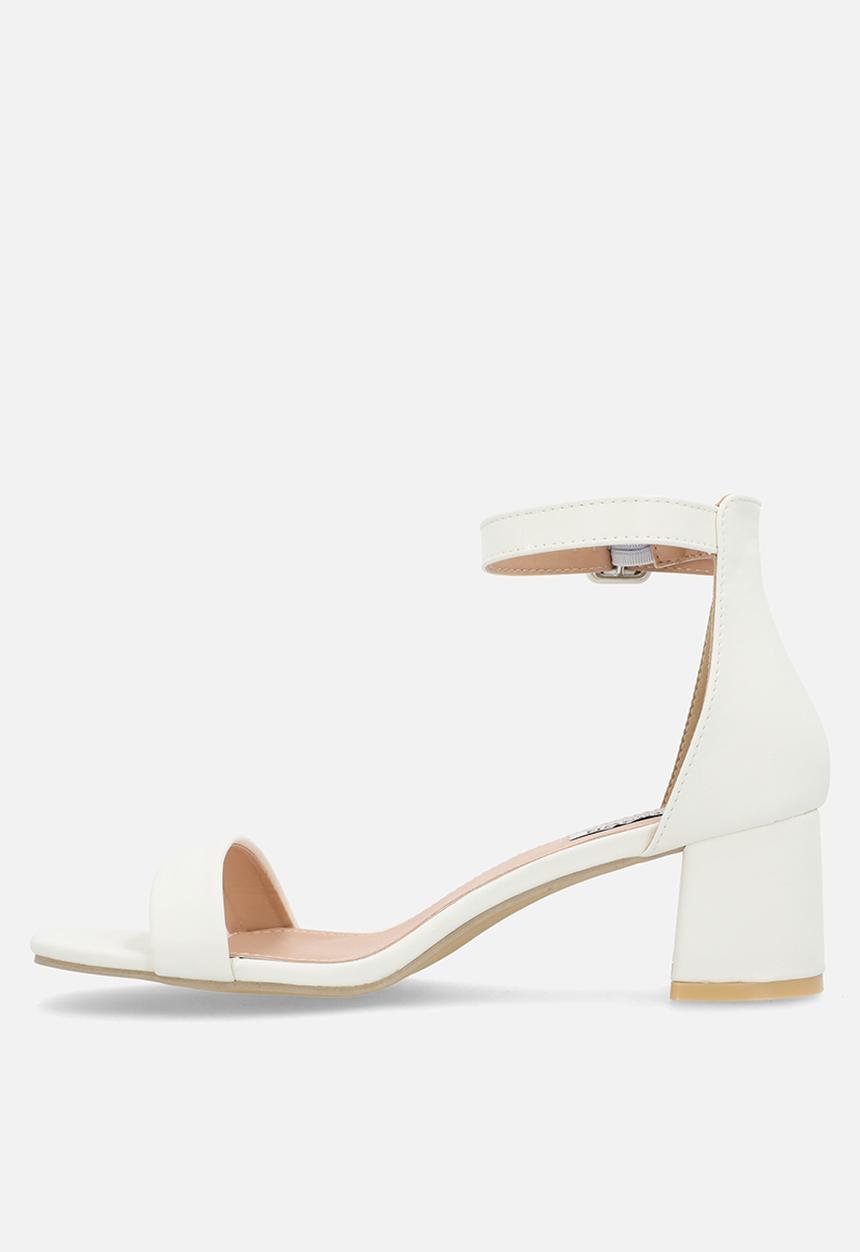 Madison® - Amira 4 open toe ankle strap - white