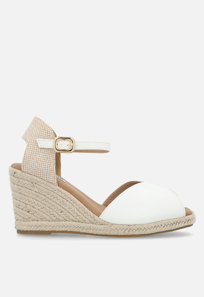 Madison® - Poison open toe ankle strap - white