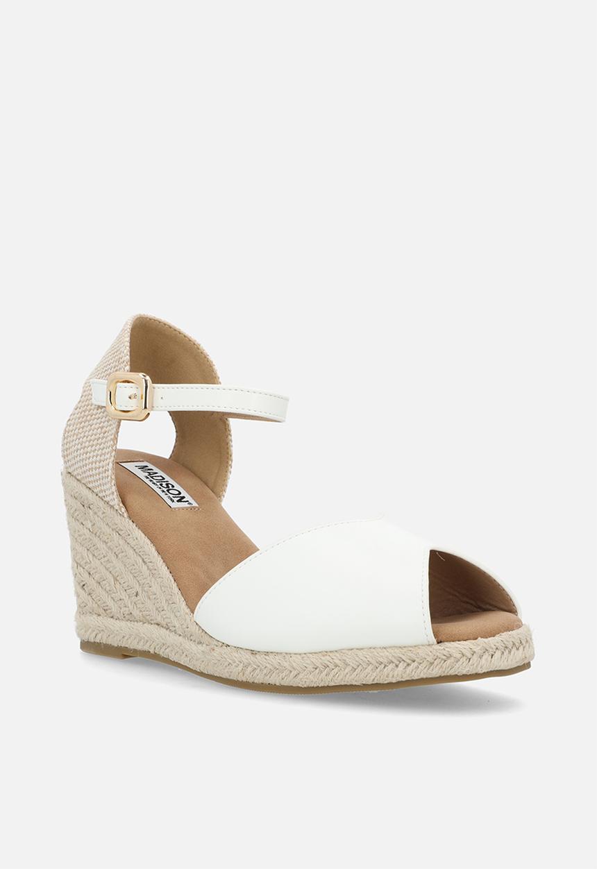 Madison® - Poison open toe ankle strap - white