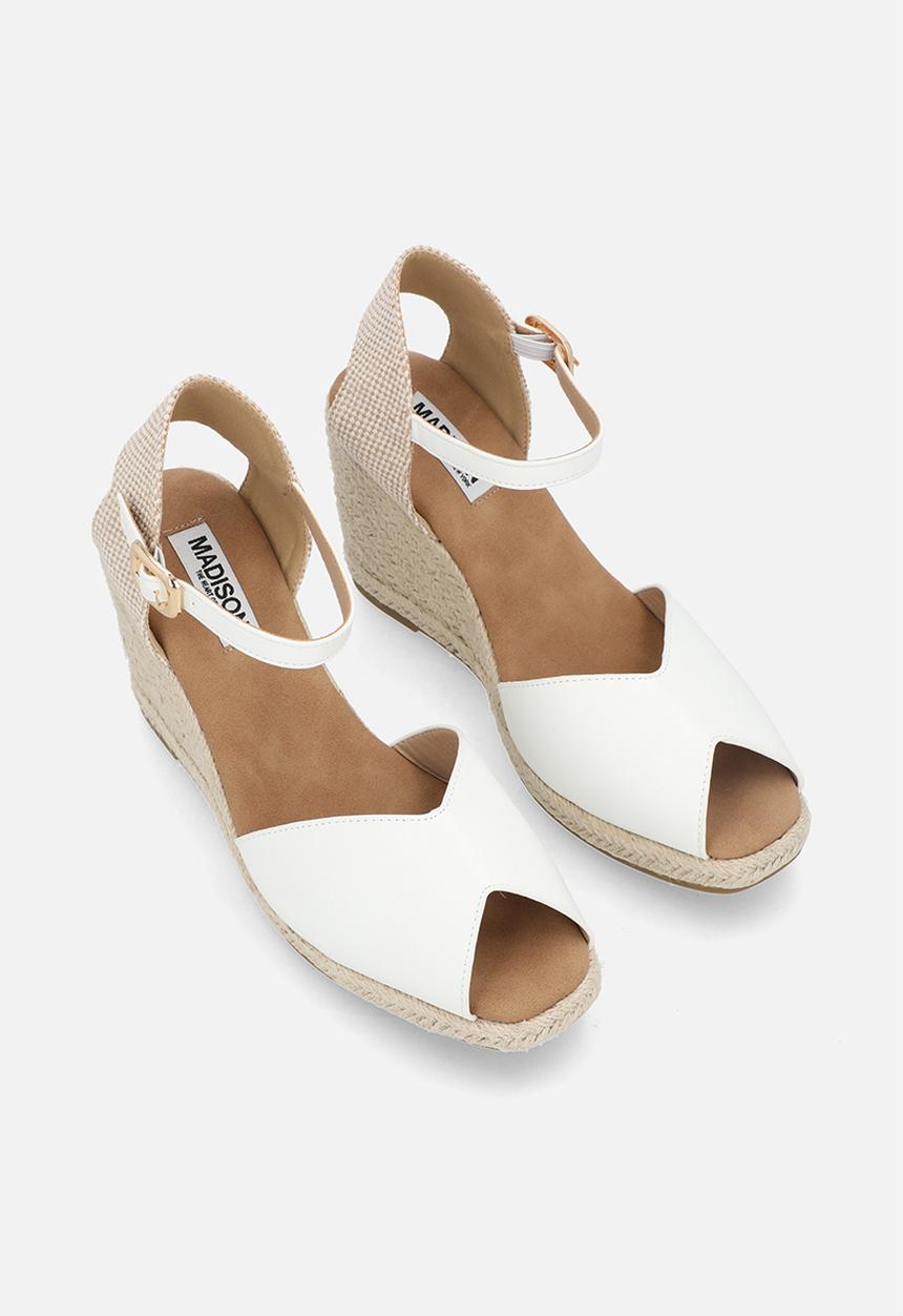 Madison® - Poison open toe ankle strap - white