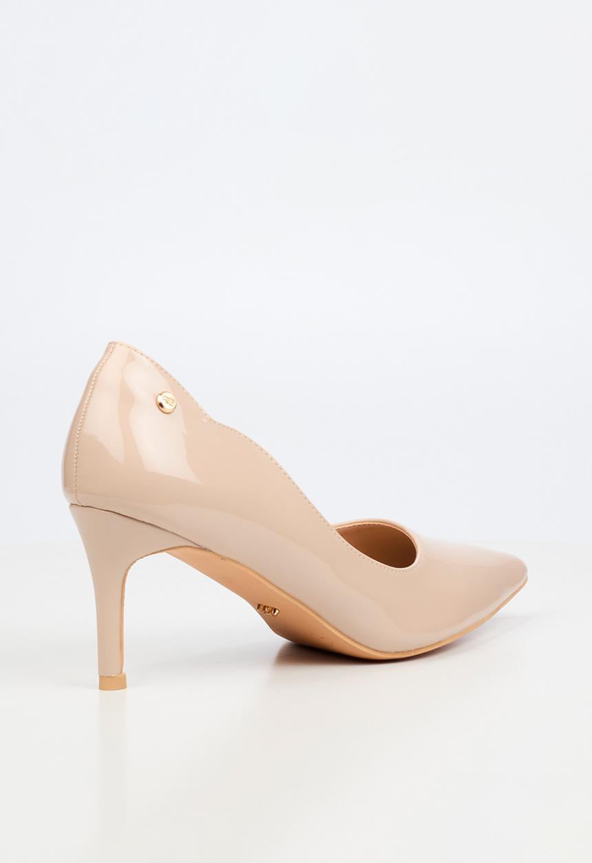 Miss Black - Nola 5 classic scallop heel - neutral