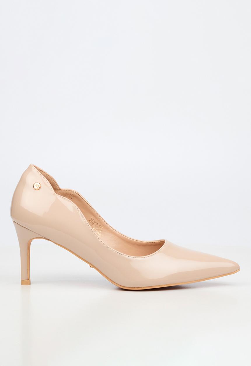 Miss Black - Nola 5 classic scallop heel - neutral
