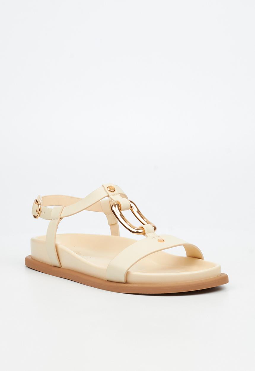 Miss Black - Polpetta 4 gold trim sandal - neutral