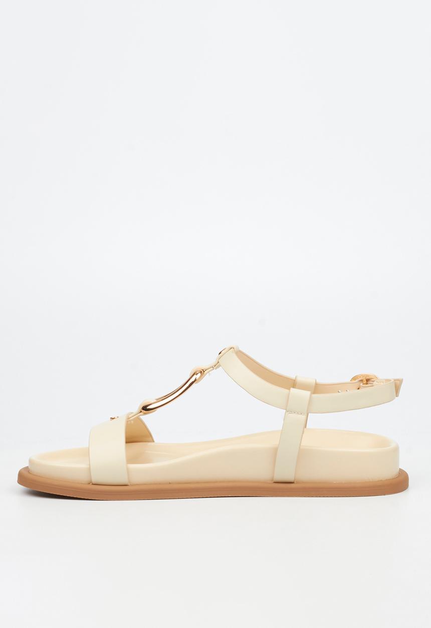 Miss Black - Polpetta 4 gold trim sandal - neutral
