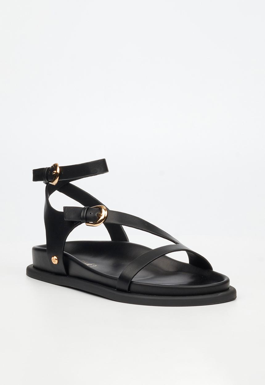 Miss Black - Polpetta 8 multi-strap sandal - black