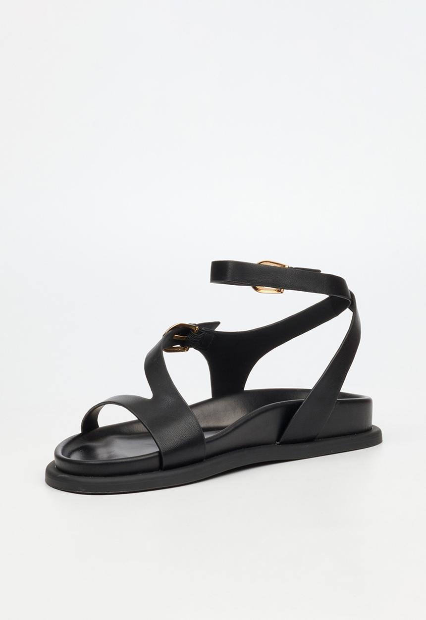 Miss Black - Polpetta 8 multi-strap sandal - black