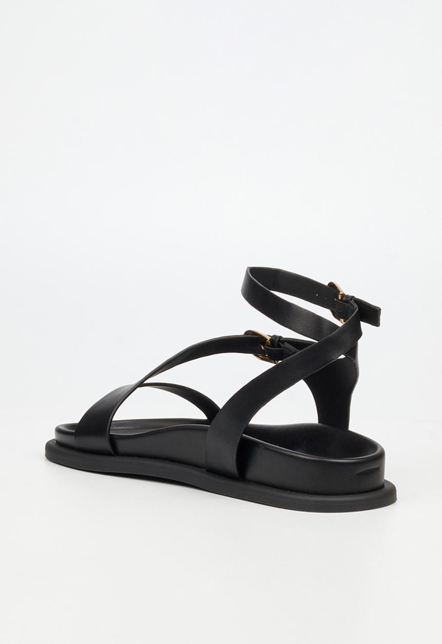 Miss Black - Polpetta 8 multi-strap sandal - black