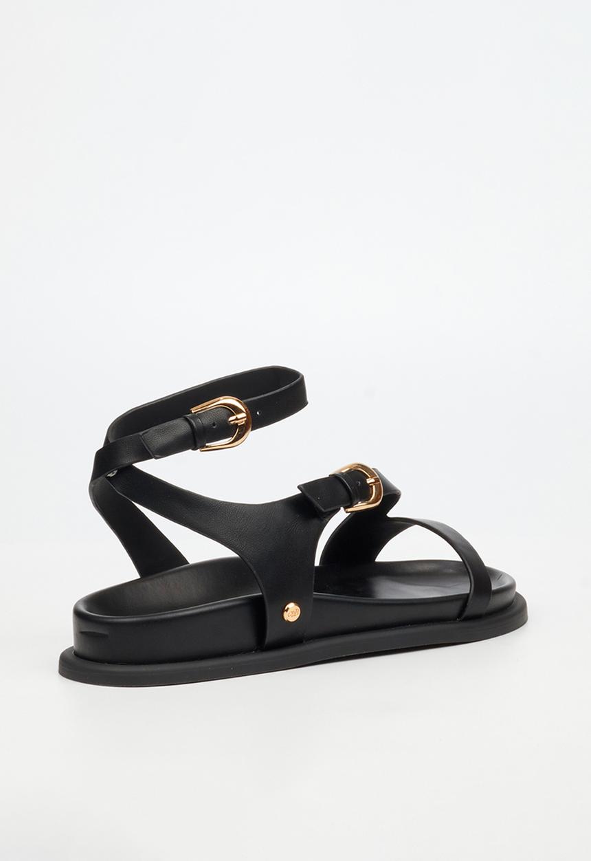 Miss Black - Polpetta 8 multi-strap sandal - black