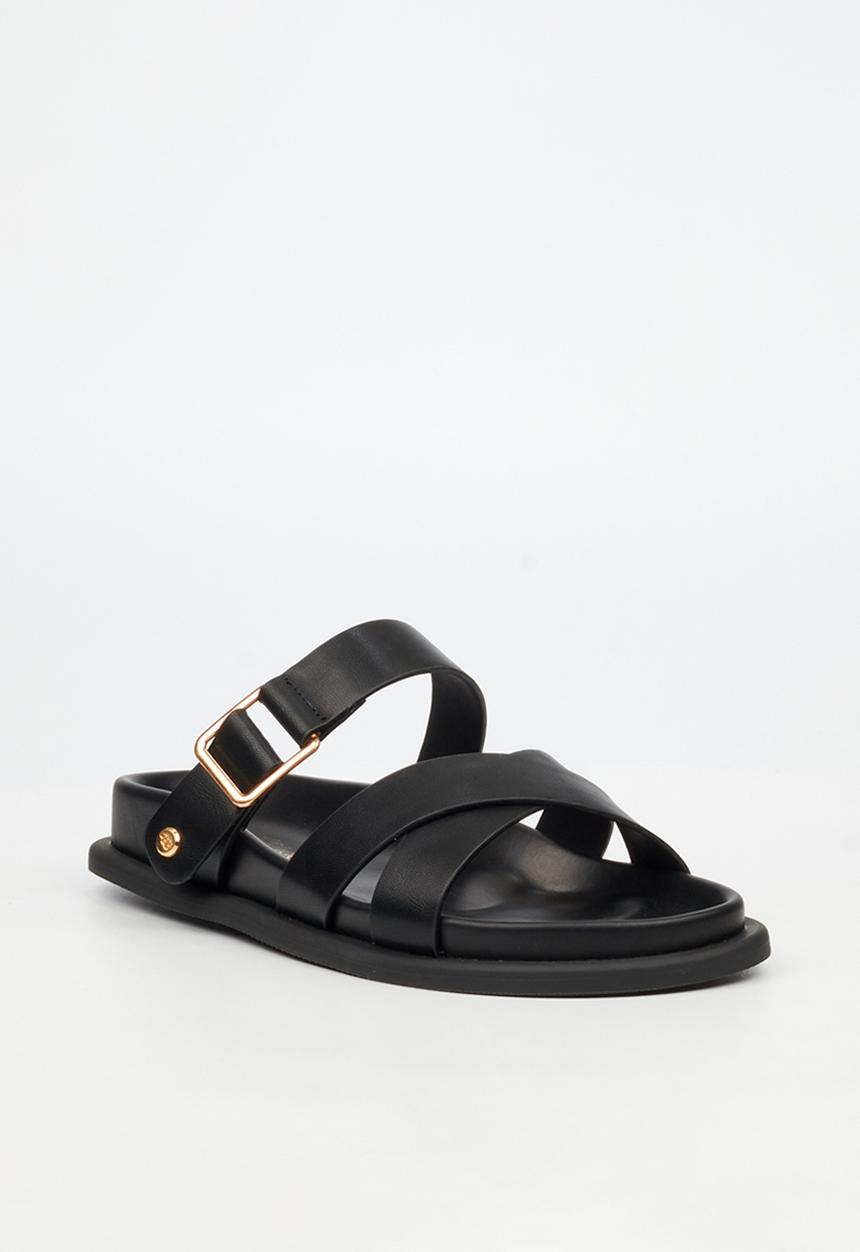 Miss Black - Polpetta 9 multi-strap buckle sandal - black