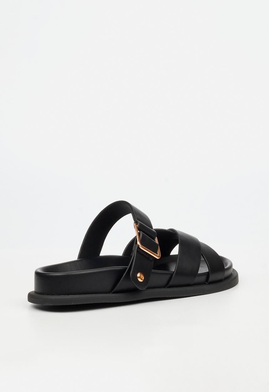 Miss Black - Polpetta 9 multi-strap buckle sandal - black