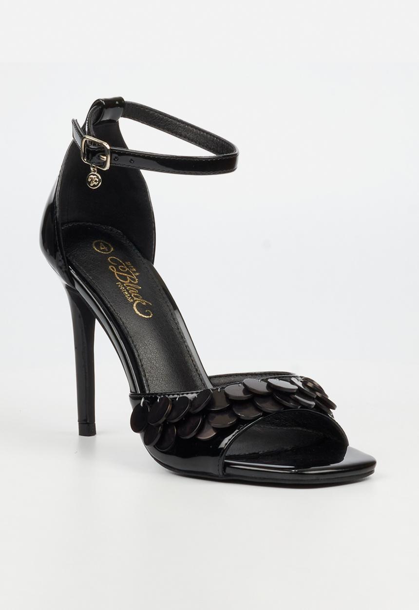 Miss Black - Tayla 1 shell ankle-strap heel - black