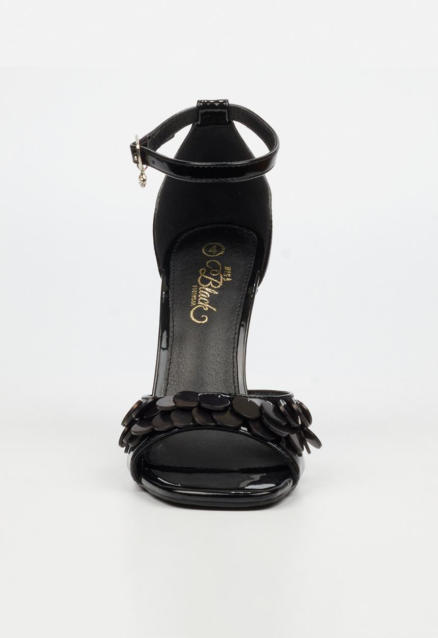 Miss Black - Tayla 1 shell ankle-strap heel - black