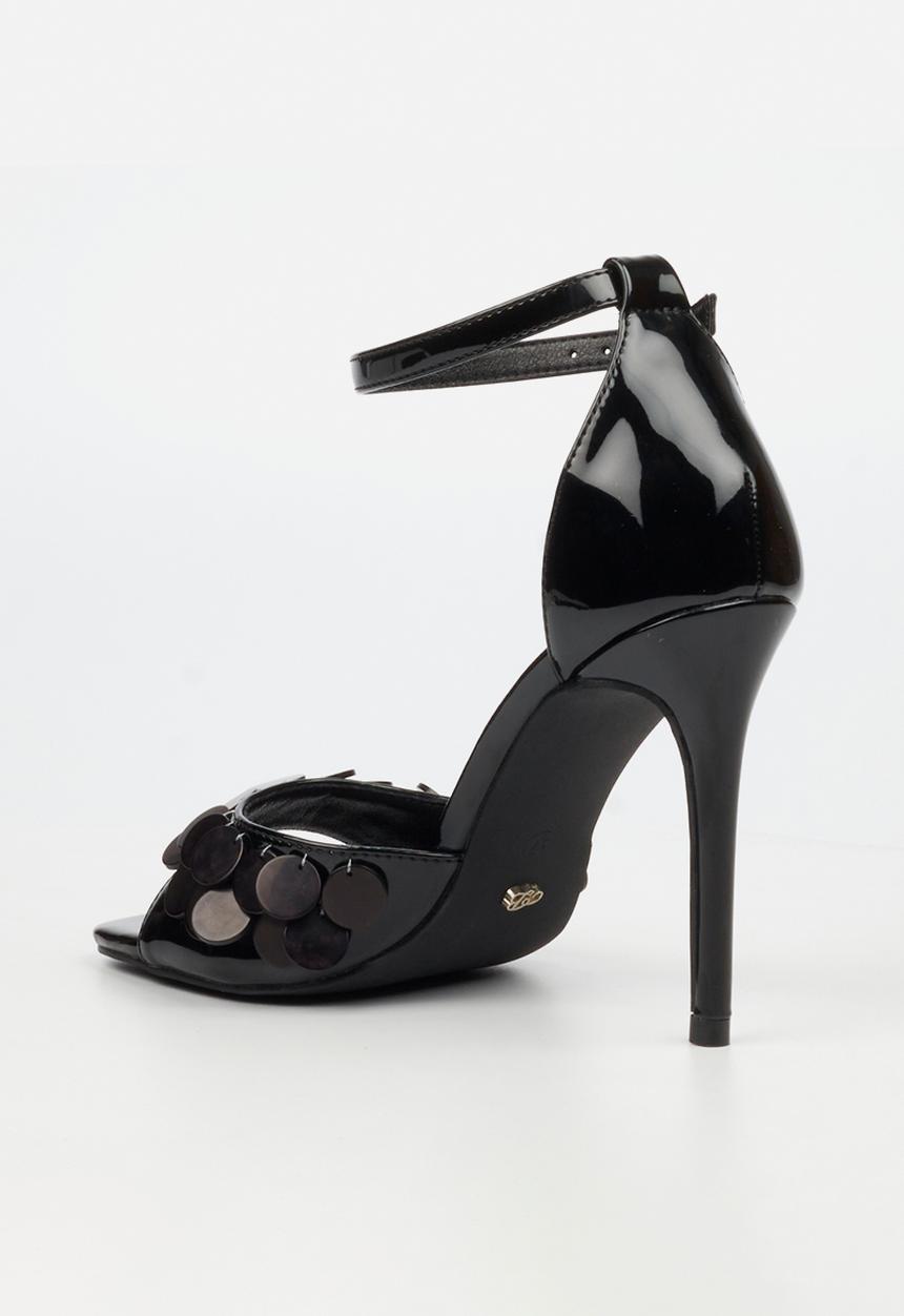 Miss Black - Tayla 1 shell ankle-strap heel - black