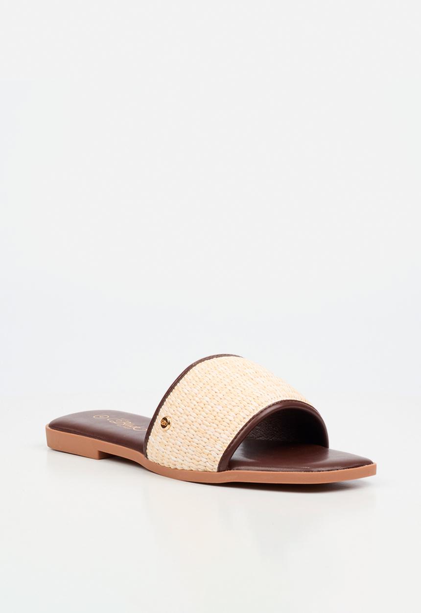 Miss Black - Zenia 1 raffia sandal - tan