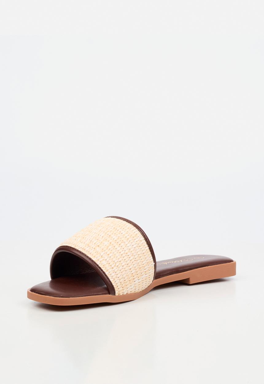 Miss Black - Zenia 1 raffia sandal - tan