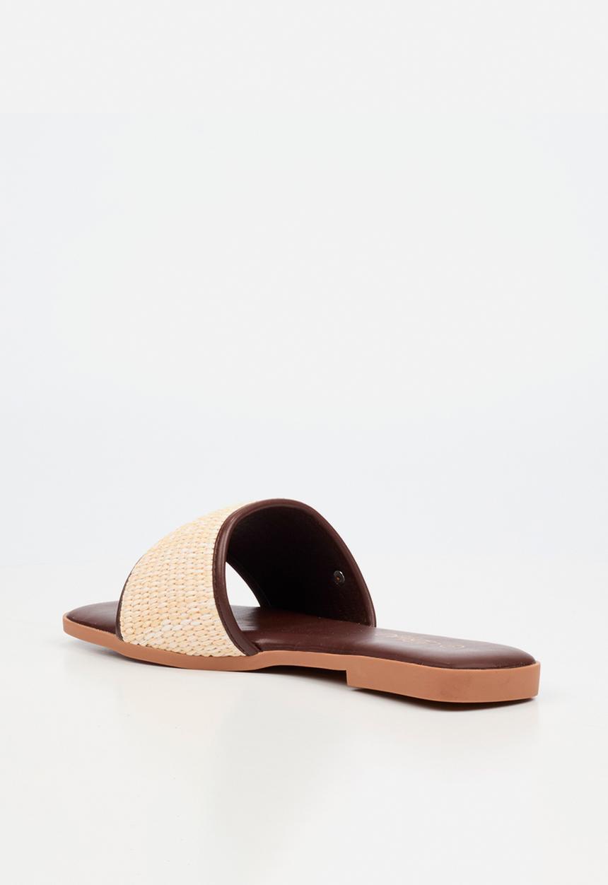 Miss Black - Zenia 1 raffia sandal - tan