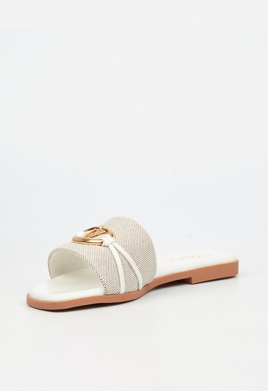 Miss Black - Zenia 2 combo sandal - white