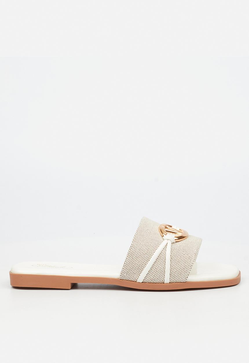 Miss Black - Zenia 2 combo sandal - white