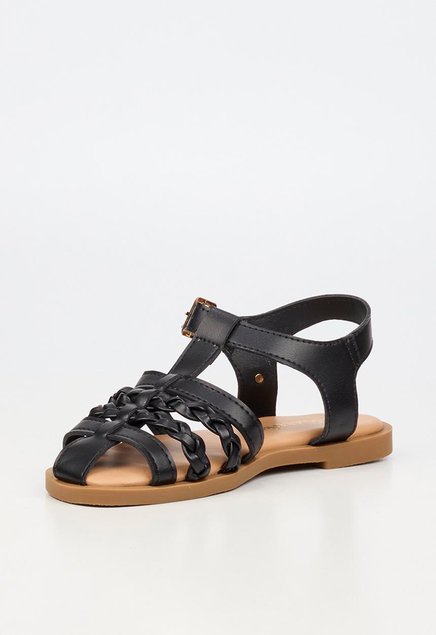 Flutterby - Lillie 3 girls sandal - black