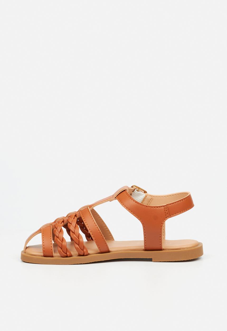Flutterby - Lillie 3 girls sandal - tan