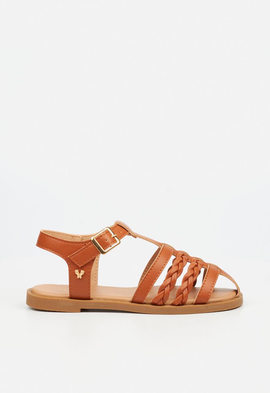 Flutterby - Lillie 3 girls sandal - tan